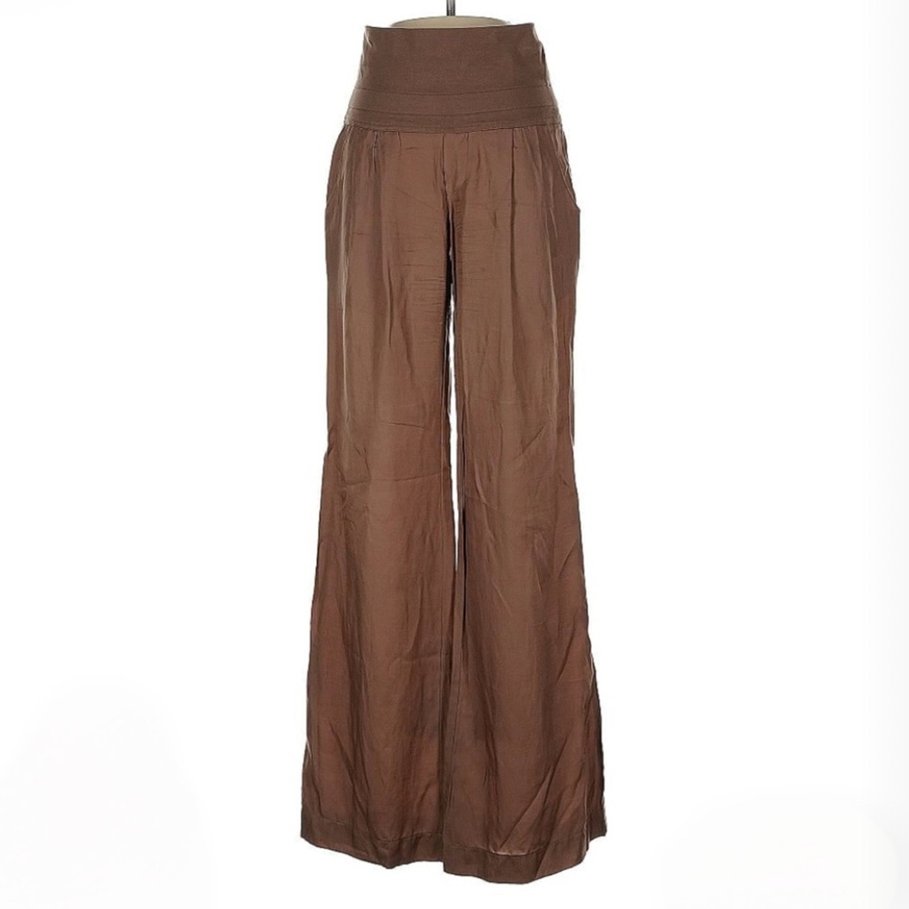 Guess Brown Dress/Linen Wide Leg Pants - Size XS